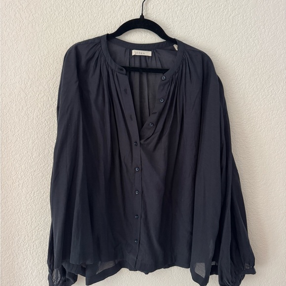 DOEN Jane Blouse in Navy - Picture 1 of 4